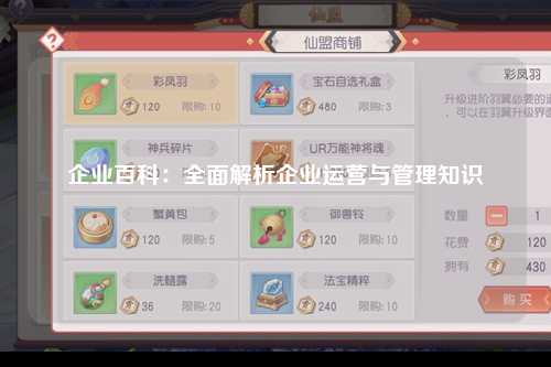 企业百科：全面解析企业运营与管理知识