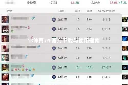 YB体育APP官方下载与使用指南