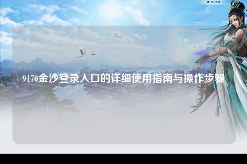 9170金沙登录入口的详细使用指南与操作步骤